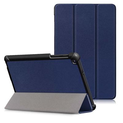 For Samsung Galaxy Tab A 8.0 (2019) with S Pen P200 P205PU Leather Protection Cover Case with Tri-fold Stand