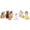 12Pcs Dog Ornaments Waterproof Textured Exquisite Vivid Dog Statues for Garden Lawn Desk Decoration