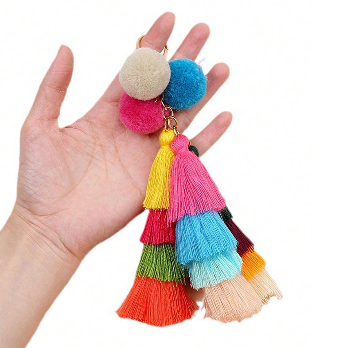 

Красочная кисточка-подвеска, шарм для сумки, брелок
