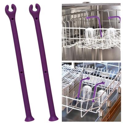 4/8Pcs Dishwasher Wine Glass Protector Tether Silicone Dishwasher Attachment Stemware