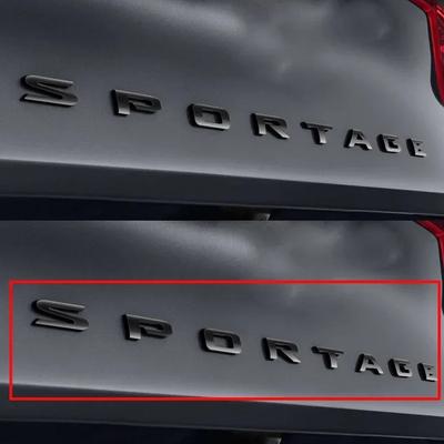 SPORTAGE Autocollant Emblème Coffre Pour KIA Autocollant Noir SPORTAGE Autocollant Arrière Emblème Capot Pour Kia SPORTAGE KX3 K5 K3 Ligne GT ABS
