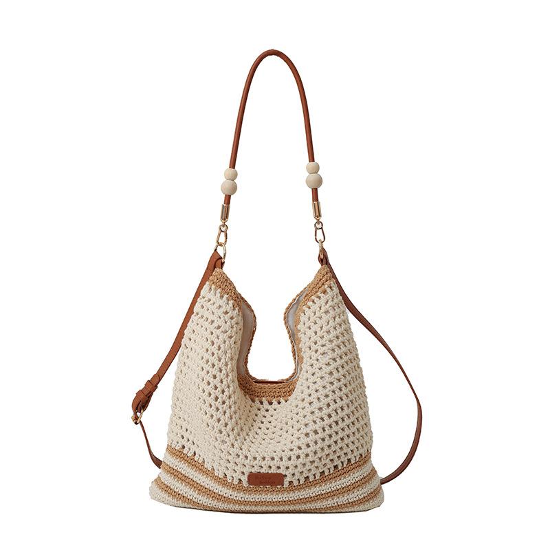 

Fashion woven stripe contrast cut-out women s underarm bag spring new shopping bag shoulder crossbody bag хаки