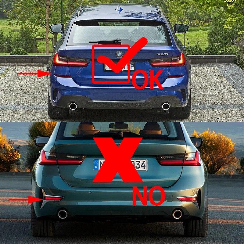 LED Reflektorlampe Tåkebaklys Støtfanger Bremselys Blinklys For BMW G20 G28 330i 340i M340d