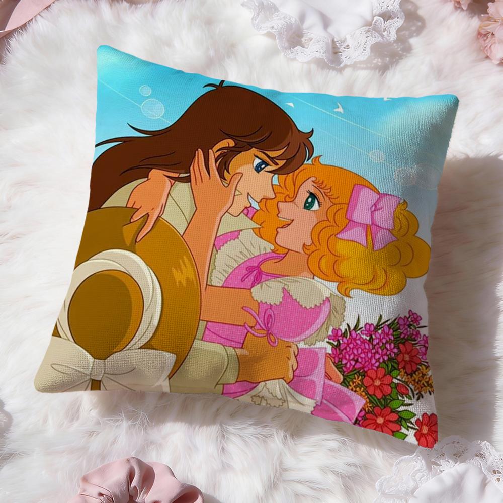 Anime C-Candy Candy Cushion Cover Premium Comfort Reversible Pillow Cove -Two in One Design for Any Room & Car Interior