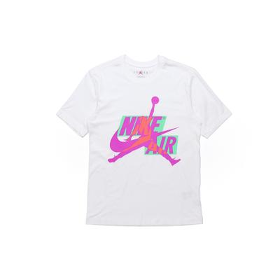 Jumpman Classics HBR Rundhals Kurzarm T-Shirt Herren Oberteile Weiß CU9571-101