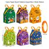 120pcs Halloween Gift Box Cartoon Pumpkins Candy Cookie Packaging Paper Boxes Happy Halloween Eve Party Supplies Decoration Mixe