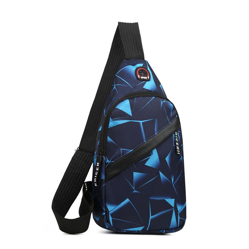 Oxford Fabric Men Chest Bag With Waterproof Construction For Casual Travel And Daily Use