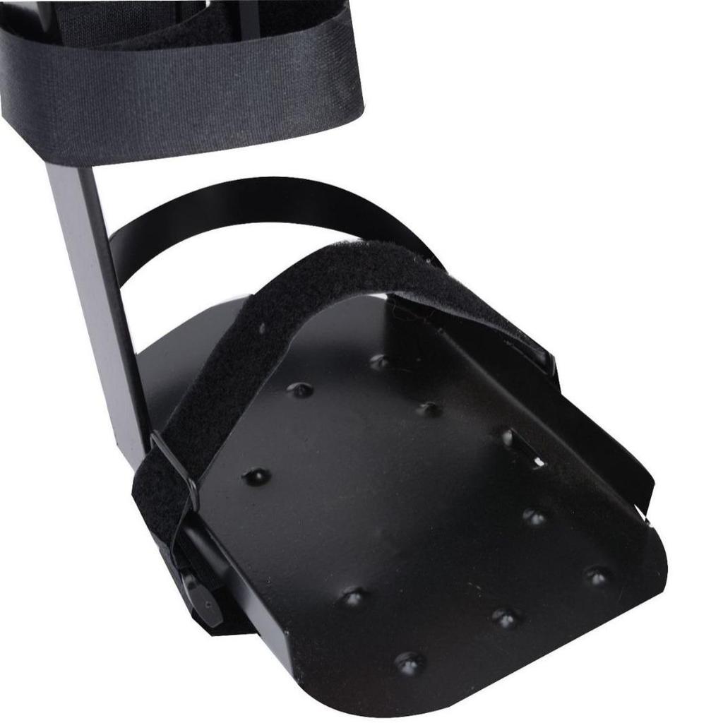 Czarny Żelazny Ochraniacz Podpórki Nogi do Elektrycznego Roweru Rehabilitacyjnego z Pedałami