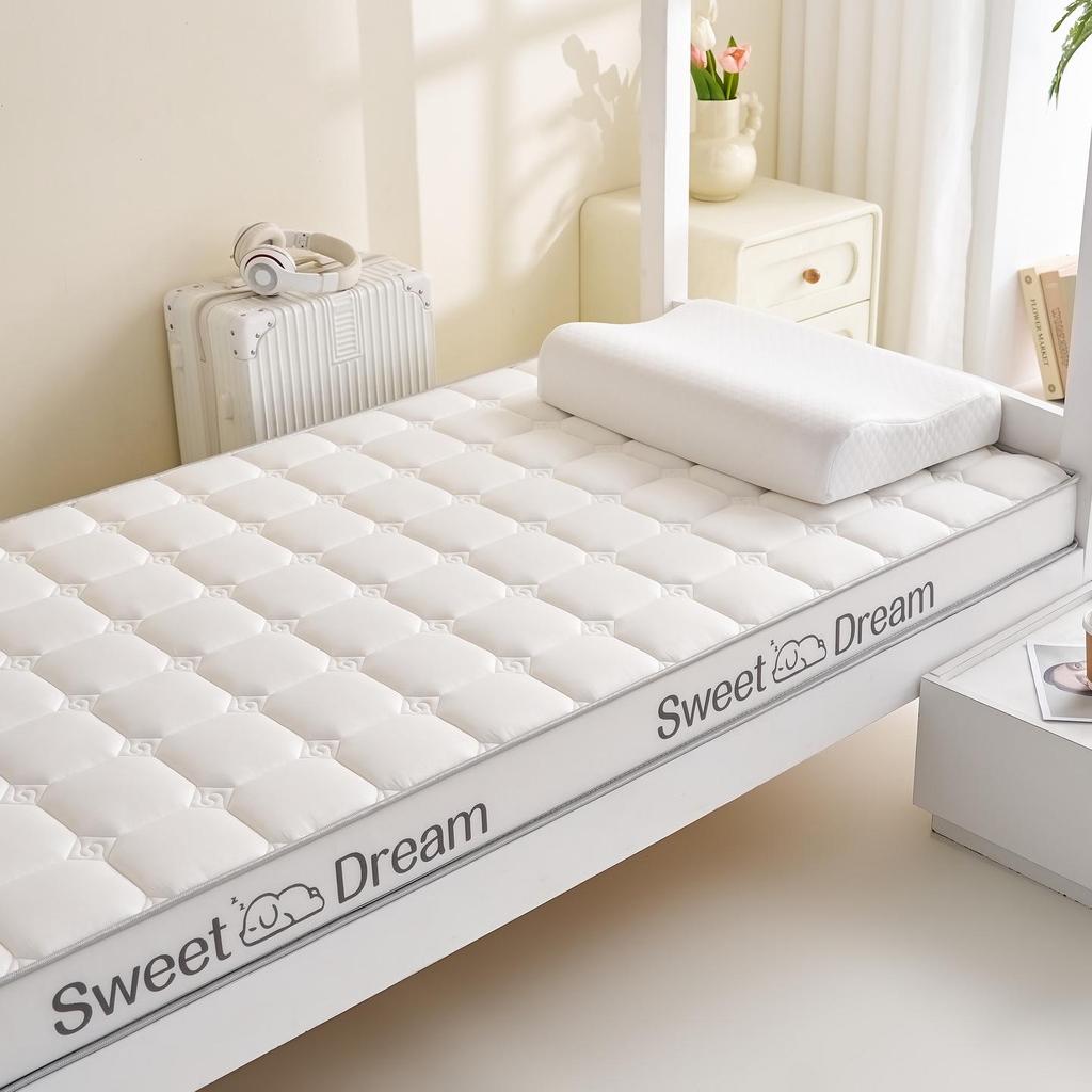 2026 New Milk Silk Latex Memory Foam Mattress for Dormitory Bunk Bed, Non-slip Single Size for Rental Rooms