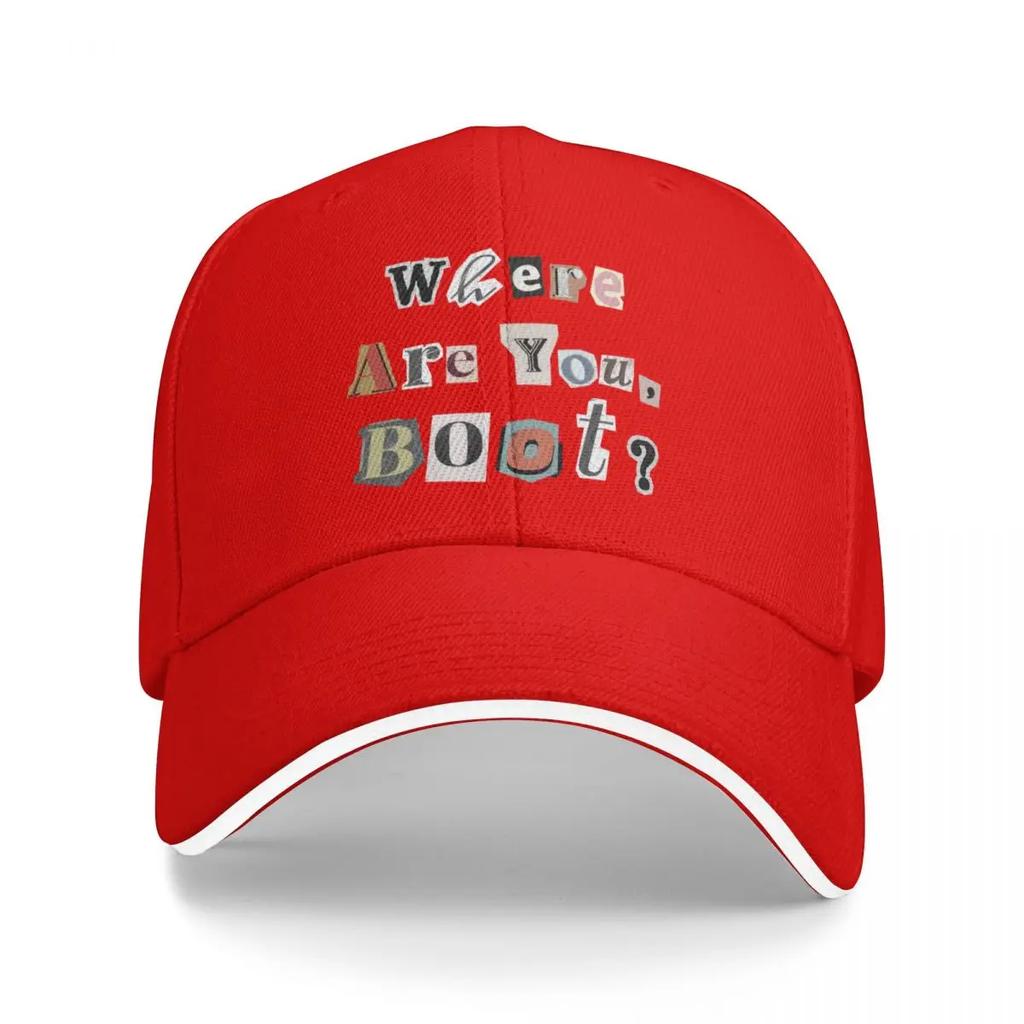 Where are you Boot Text graphic The Rookie Baseball Cap sailor cap for men Sun Hat For Children Womens Hats Mens