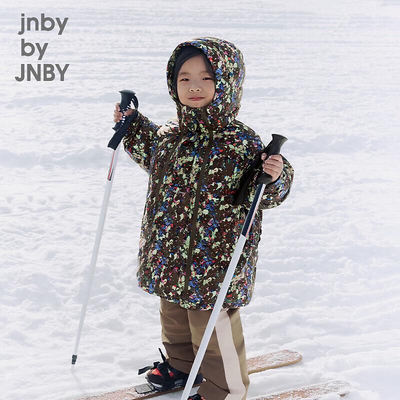 JNBY Детская свободная пуховая куртка с капюшоном 110