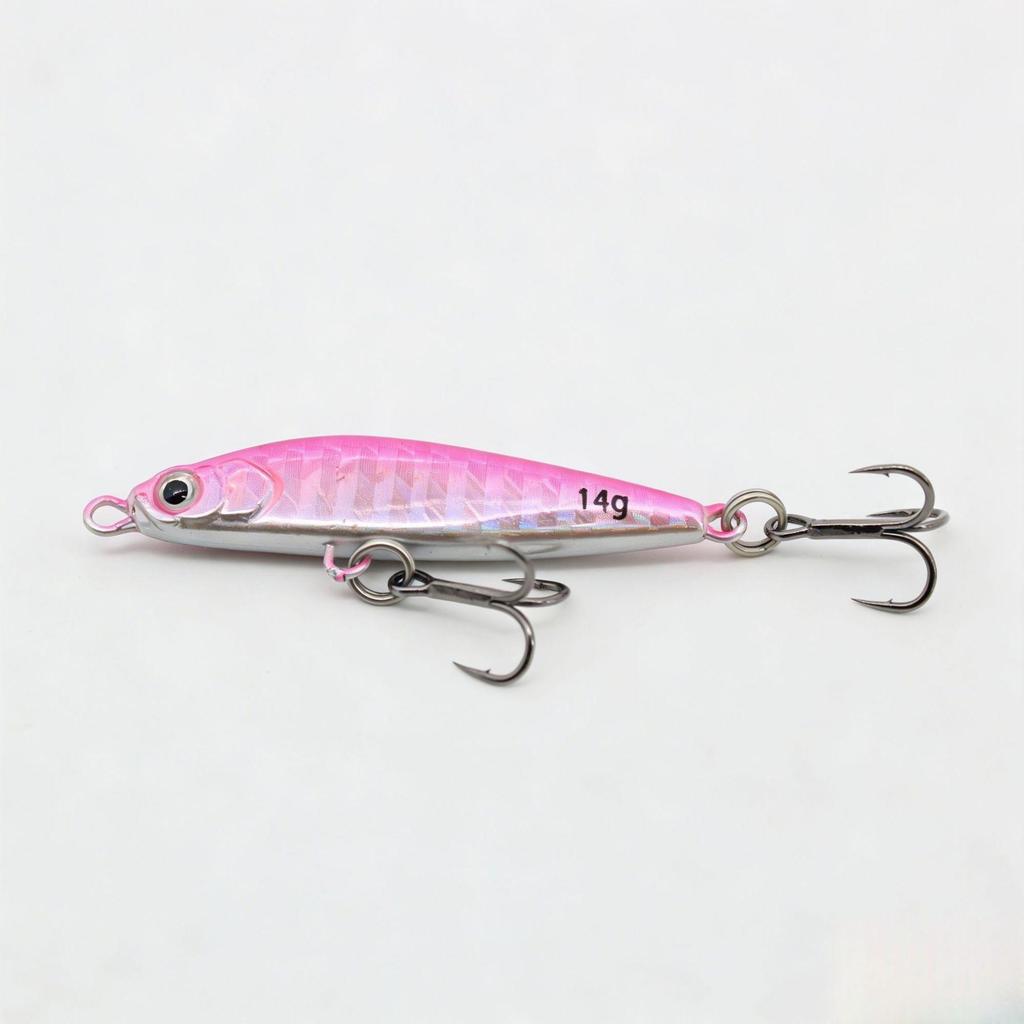 Single Piece Iron Plate Fish Scale Lure with Live Fish Paint, Long Cast, Floating/Falling, Bass Aspius Glitter for Freshwater and Sea Fishing.