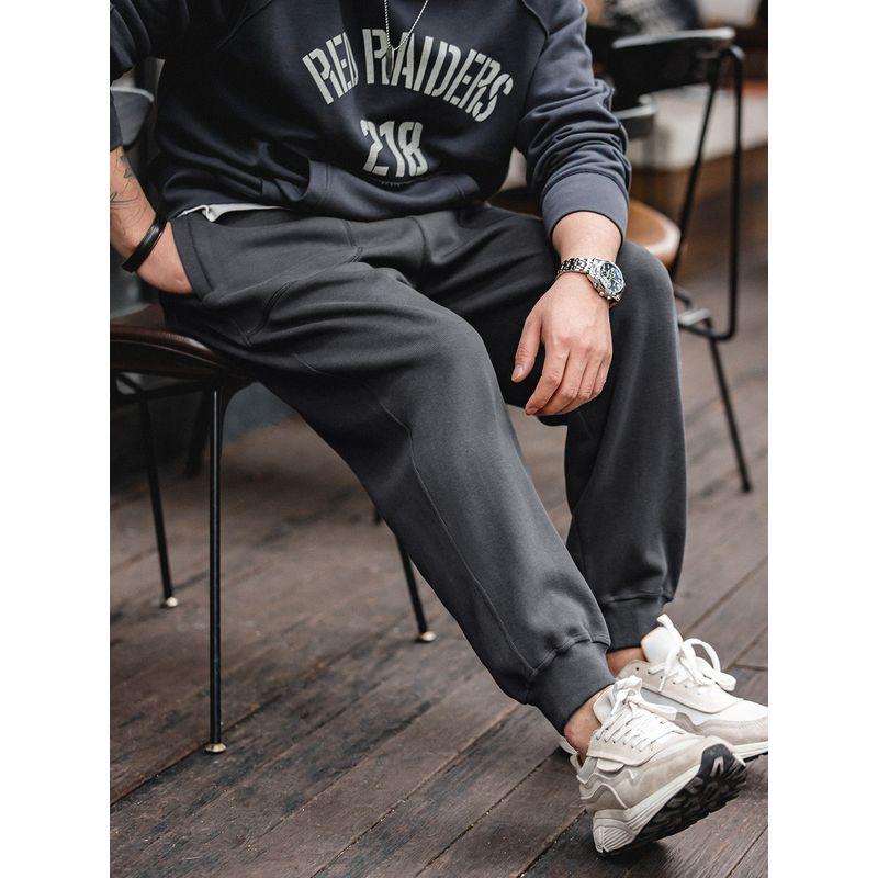 Marden Knitted Sweatpants Large Pocket Tapered Sports Cargo