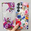 Suitable for Samsung S25ultra Mobile Phone Case S24FE Small Fresh Peach Blossom A56 Air Compressed Airbag Anti Fall New Soft Case