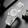 Watch Bracelet Set Women's Diamond Quartz Watch Women's Fashion Student Watch