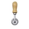 Zinc Alloy Biscuit and Dumpling Edge Embossing Cutter with Wooden Handle