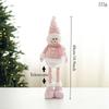 Stretchable Christmas Ornament Doll Santa Snowman Reindeer Pink Glitter Decor Home Tree Hanging