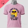 Funny Duckduct Tape Graphic Tshirt Black Casual 100 Cotton Shortsleeve Humor Style Tshirt For Everyday Outdoor Wear