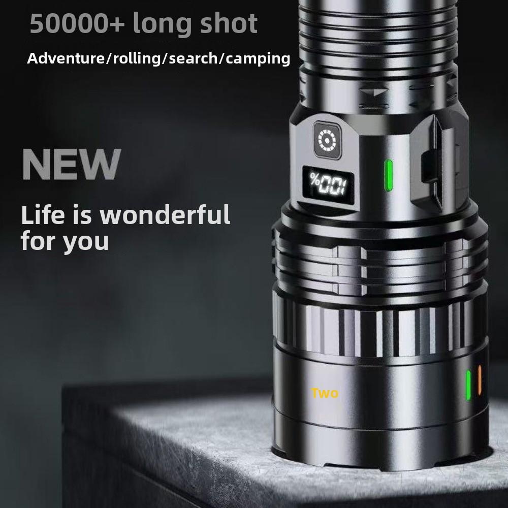 Super Powerful LED Flashlights Waterproof Versatile Lighting Tools Rechargeable Long Range Flashlight
