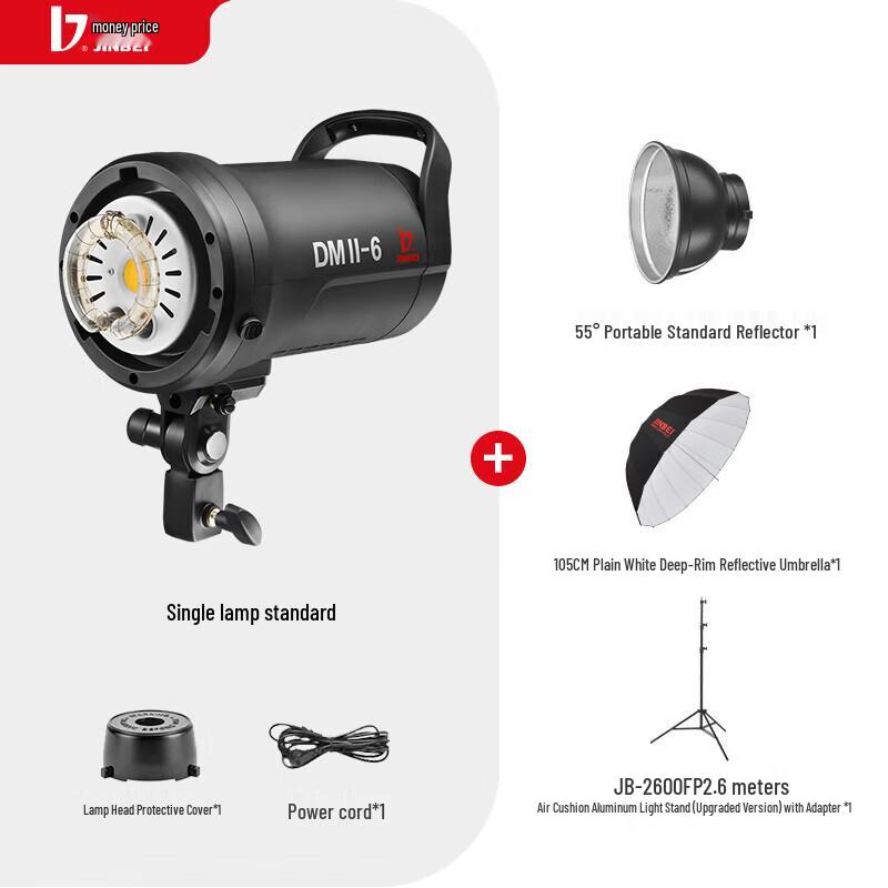 JINBEI DMII600W Photography Studio Flash Light Kit
