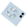 Ultra Thin Table Fan Desktop Flat Battery Operated Standing Hanging Portable Foldable Step Less