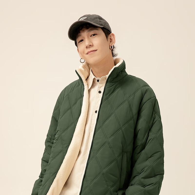 JEEP SPIRIT Men's Plush Lined Stand-Collar Winter Jacket