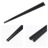 Strix Design Pentagonal Resin Chopsticks, 21cm, 20 Pairs (2 x 10 Pairs per Pack), Black, Non-Slip, Heat-Resistant, Dishwasher Safe, Made in Japan, NH-