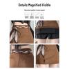 Korean-Style High-Waisted Suede A-Line Bodycon Skirt for Women - Spring/Autumn 2026