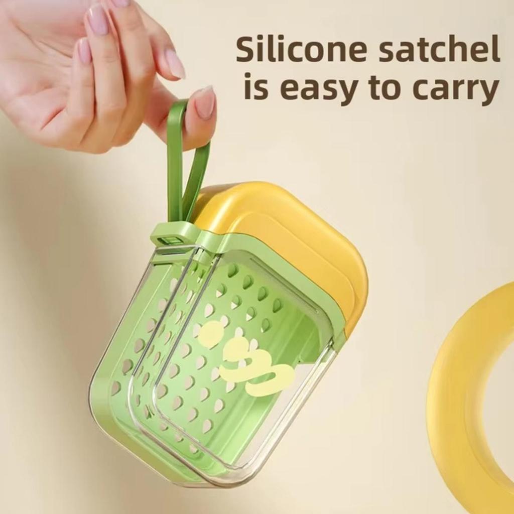 Soap Holder Travel Case Portable Soap Box Draining Dish With Lanyard  Compact Tray For Shower Outdoor Camping