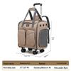 New Wheeled Breathable Cat Carrier Backpack - Portable Double Shoulder Pet Carrier