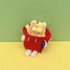 Cute Burger Fries Dog Chicken Plush Doll Pendant Bag Keychain Claw Machine Toy Ornament