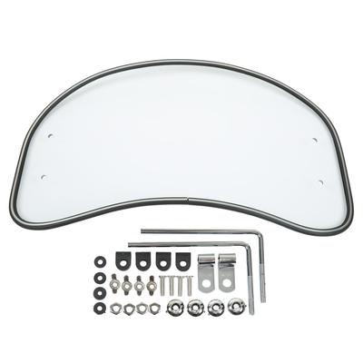 Motorrad Oval Windschild Klar Frontscheibe Spoiler Luftwindabweiser Schutzschild Universelle Passform Transparent