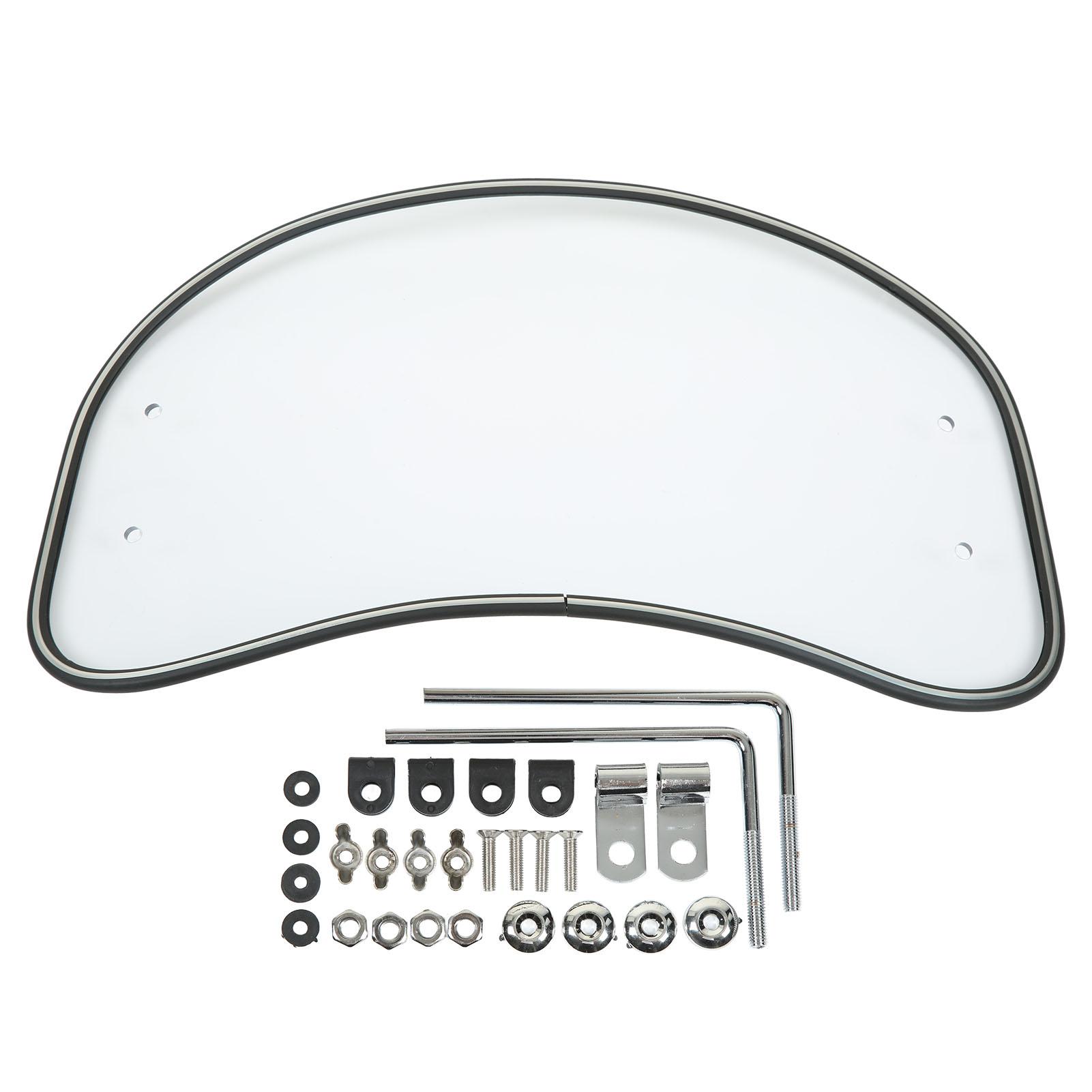 Motorcycle Oval Wind  Clear Front Windscreen Spoiler   Wind Deflector Guard     Fit