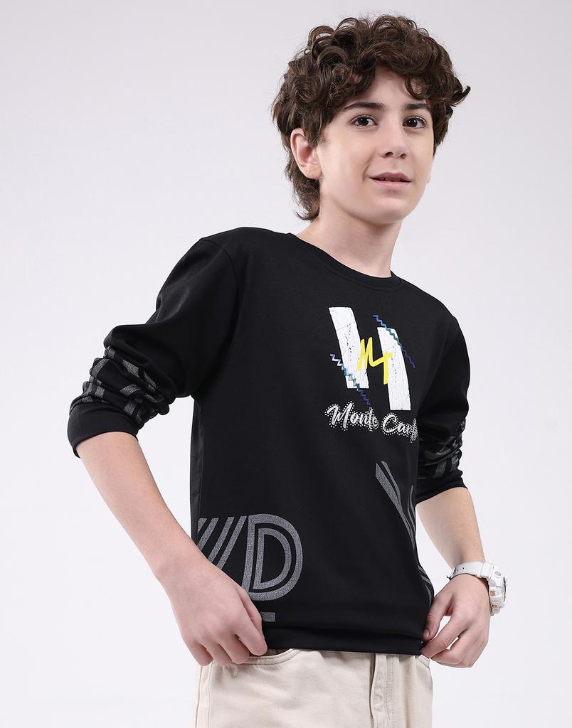 Monte Carlo Boy's Round Neck Full Sleeve T-Shirt