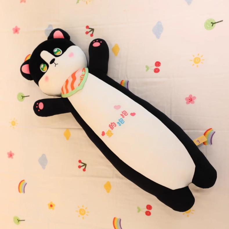 Bib Cat Husky Plush Toy Pillow Animal Stuffed Doll Bedroom Decoration Gift Kids