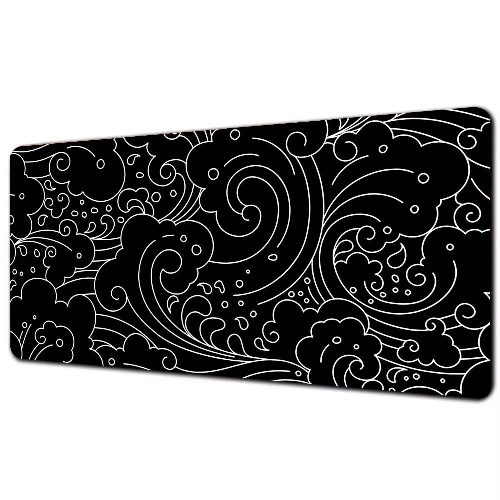 Wave lines Mouse Pad Mous Pad Pc Gamer Computer Accessories Mousepad Gaming Laptop Keyboard Carpet Large Desk Mat rug