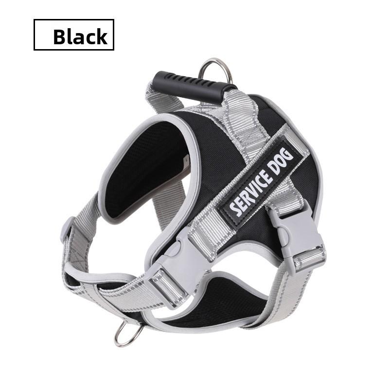 

Поводок для собаки, Поводок для большой собаки, Жилет для золотистого ретривера, Взрывозащитная нагрудная шлейка, Цепь для лабрадора, самоеда XS чёрный