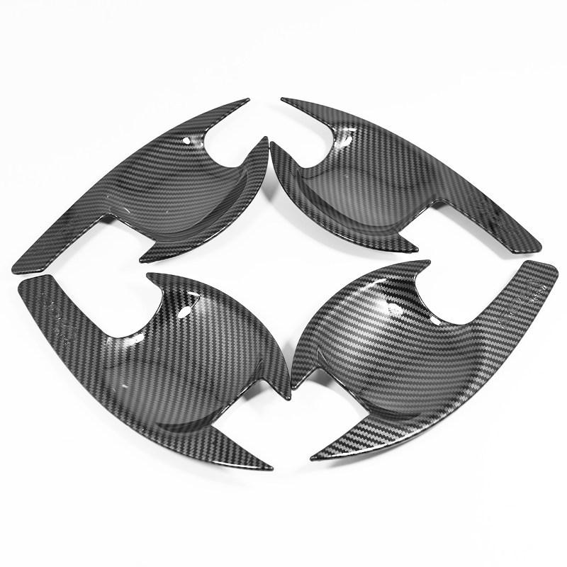Car Decoration Door Bowl I Handle Cover For Toyota Yaris (Imported) Vios 2002-2013 Cars Accessories Carbon Fiber