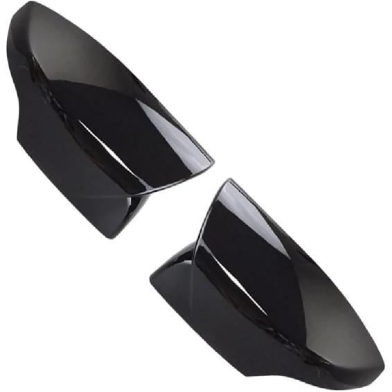 Riloer Side View Mirror Cover, 1 Pair Car Rearview Mirror Cover Cap, Rearview Mirror Cover Housing Trim Cover Compatible with Subaru WRX 2015-2020 Glossy Black