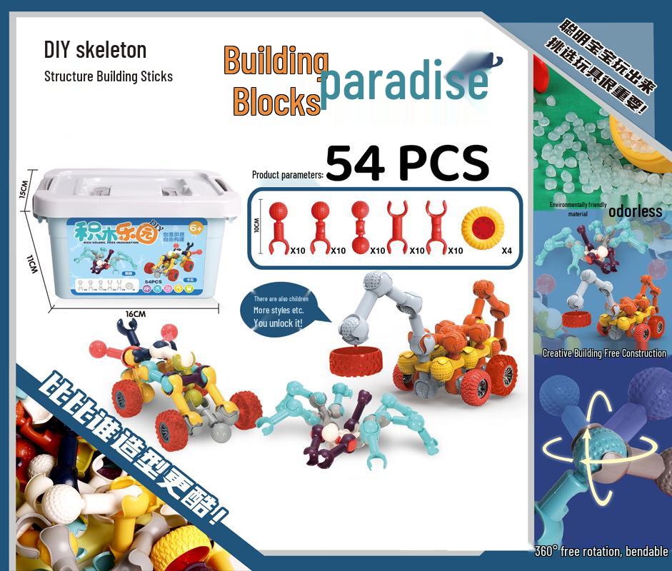 Multifunctional Children's Creative Building Blocks Toy Set