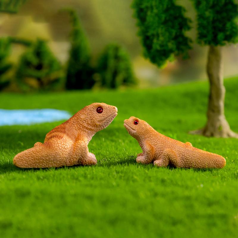 Simulare Axolotl Toad șopârlă cameleon model rășină artizanat miniatură figura DIY acasă decorare desktop masina mici ornamente