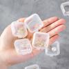 100 Pcs ABS Mini Storage Box Finishing Square Plastic Case Jewelry Storage Case  Finger Ring