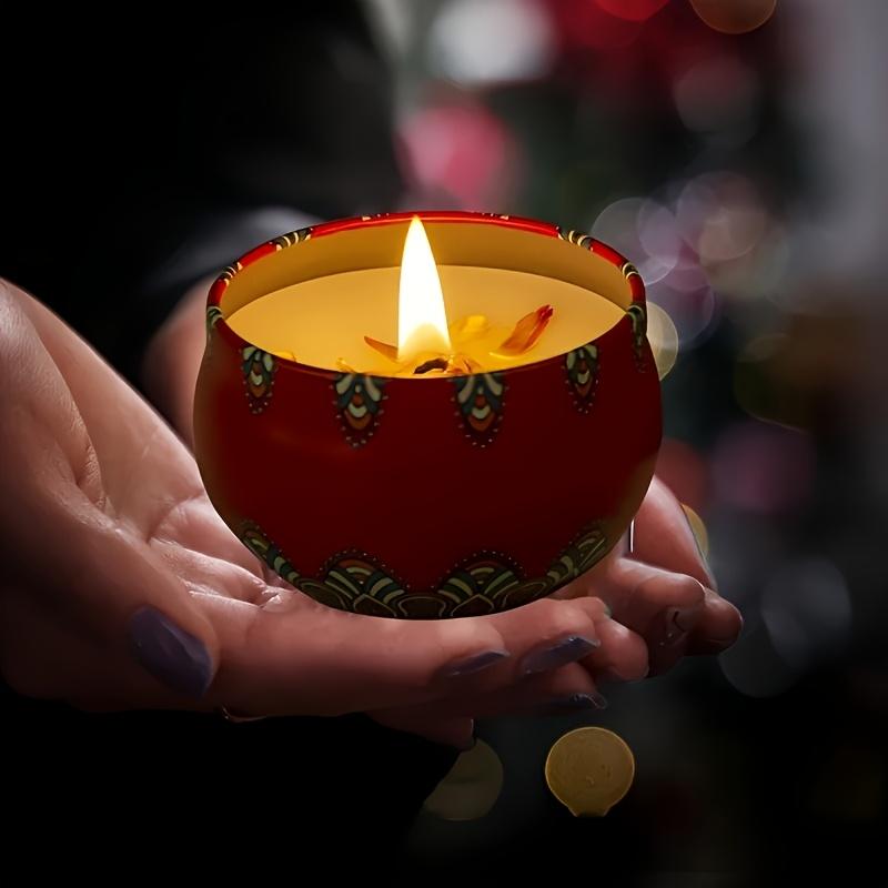 4-teiliges Duftkerzen-Set – Jasmin, Sandelholz, Rose und mehr – perfekt zum Entspannen, Relaxen, Yoga und Baden – ideales Weihnachtsgeschenk