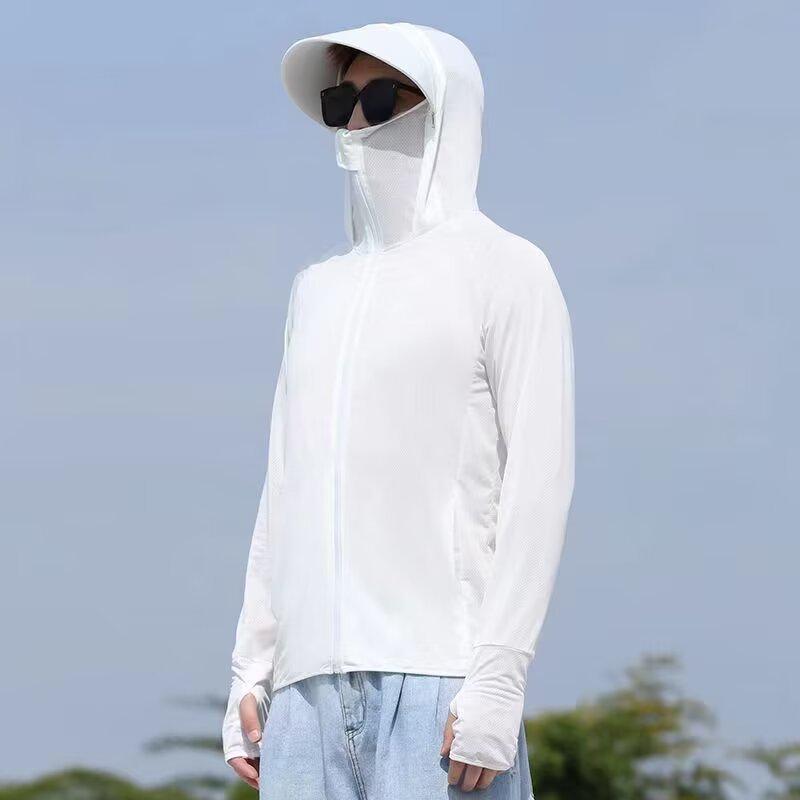 

Мужская быстросохнущая дышащая сетчатая куртка с защитой от солнца и съемным козырьком для летней рыбалки 2XL