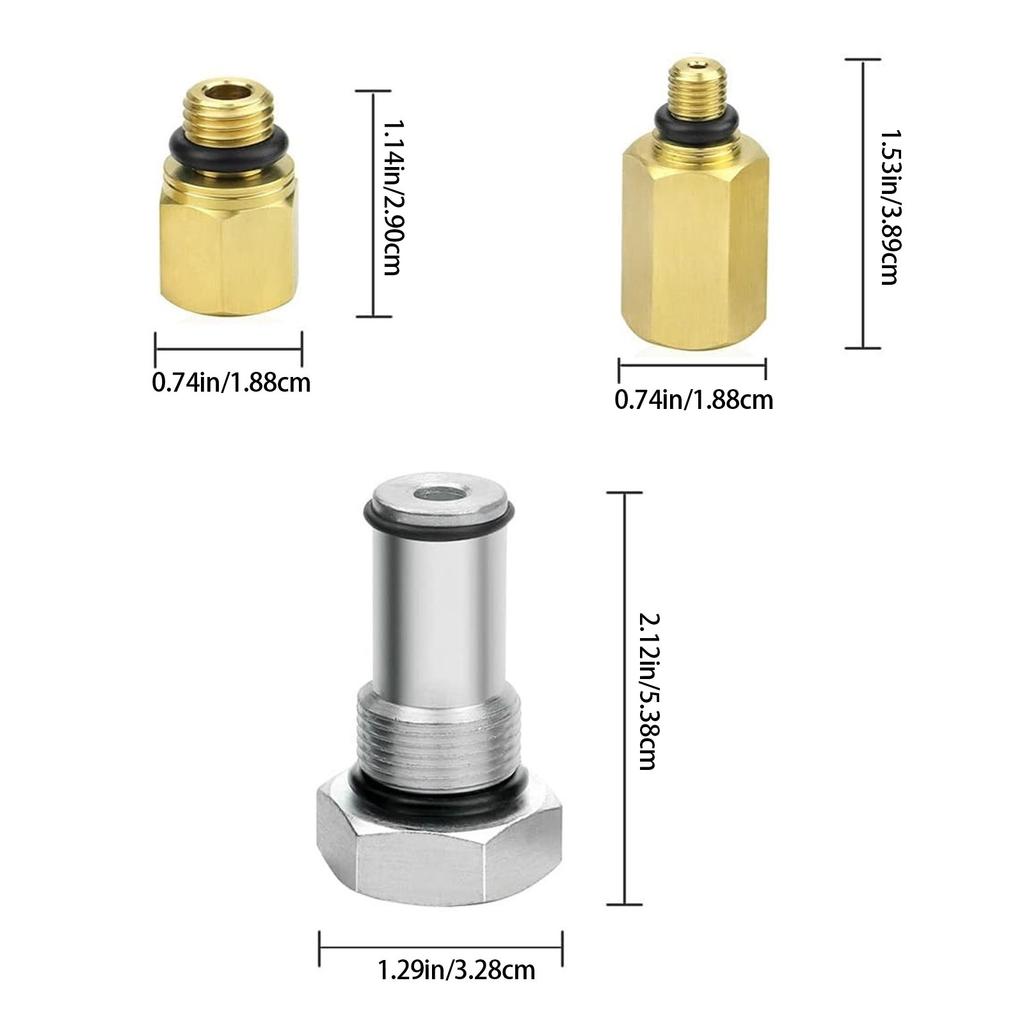 Oil Rail Adapters Maintenance Leak Test Kit with Oil Pump IPR Valves Air Test Fitting Tool Universal for Engine
