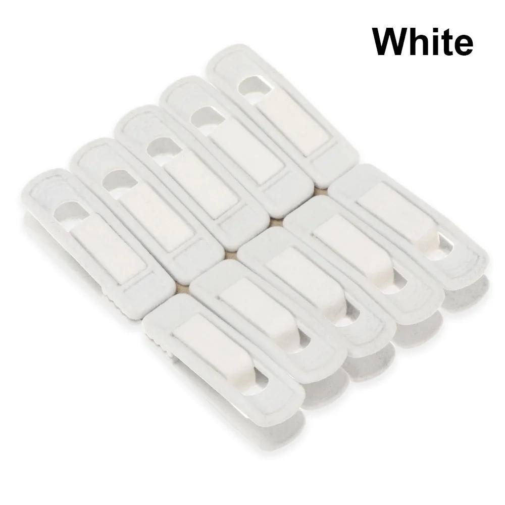 10pcs Non Slip Velvet Hangers Clips for Velvet Flocked Trouser Coat Clothes Clip Drying Racks Space Saving Hanging Hooks