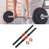 2 Pieces Dumbbell Bar Barbell Handle Threaded Weights Set with Nuts for Sport Strength