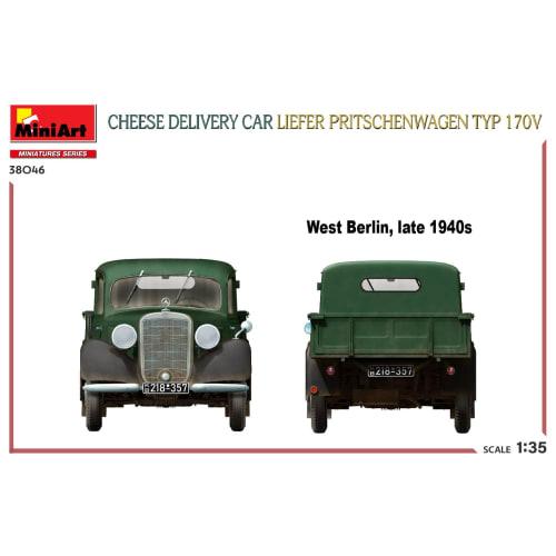Miniart 1/35 Scale Cheese Delivery Car Reefer Preischenwagen Type 170V Plastic Model Kit MA38046