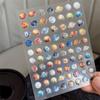 Cute Universe Planet Nail Stickers 3D Star Space Design Slider Press On Nail Decals Nail Art Decoration Manicure Salon Diy