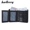 Vintage Design Tri-fold Genuine Leather Short Wallets for Men Business ID Card Holder Cash Pack Money Bags